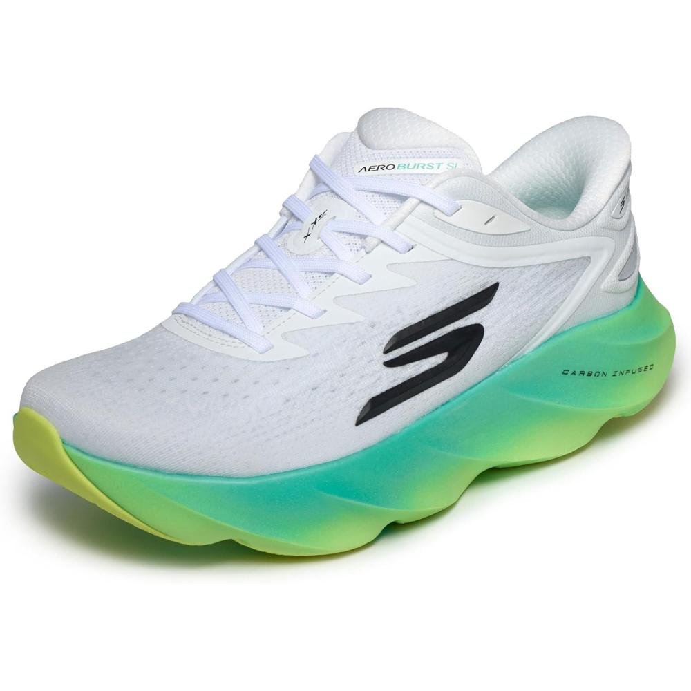 imageSkechers Mens Aero Burst Hands Free Slipins SneakerWhiteMulti