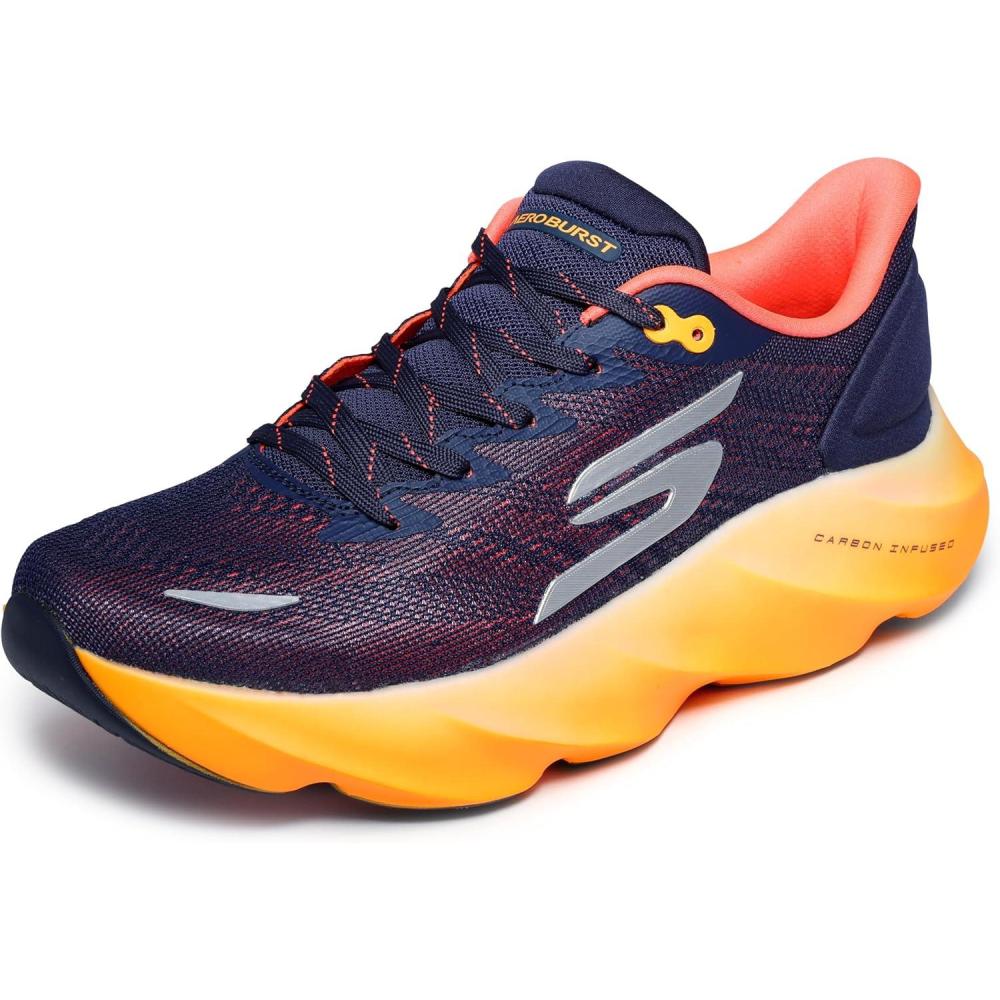 imageSkechers Mens Aero Burst SneakerNavyOrange