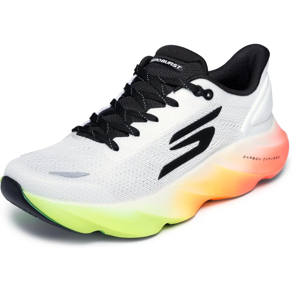 imageSkechers Mens Aero Burst SneakerWhiteBlackMulti