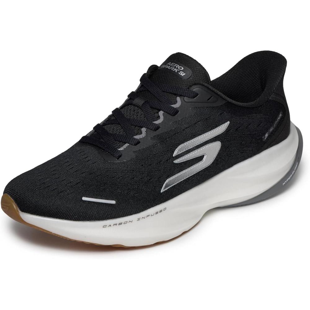 imageSkechers Mens Aero Spark Hands Free Slipins SneakerBlackWhite