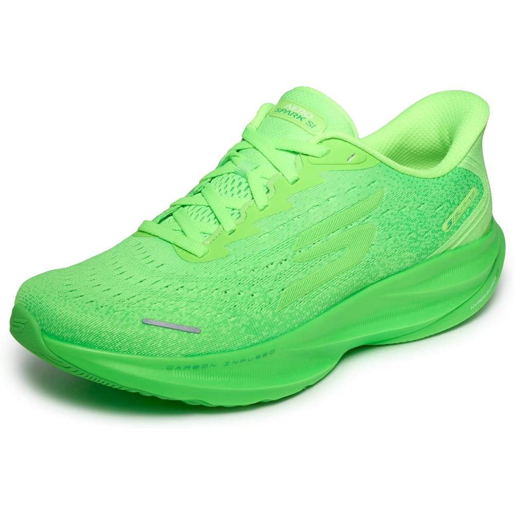 imageSkechers Mens Aero Spark Hands Free Slipins SneakerNeon LimeMulti