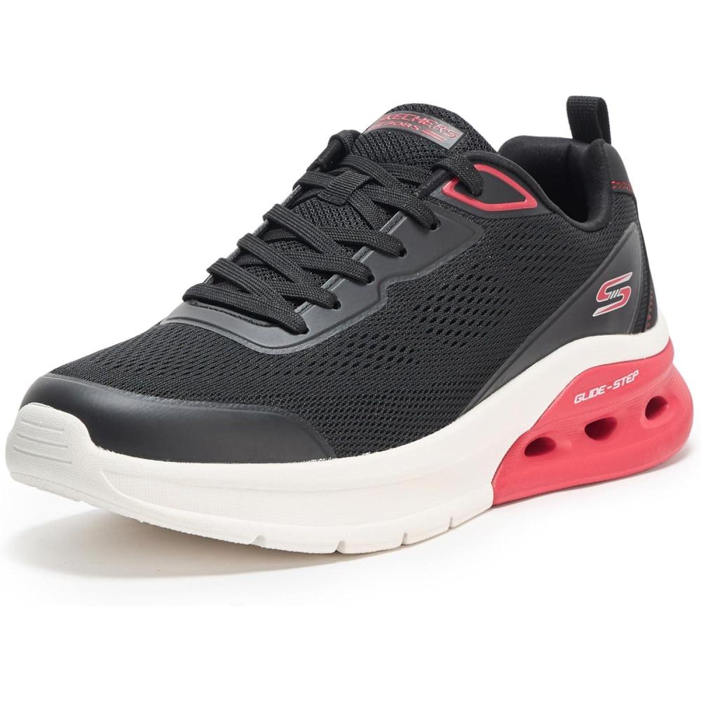 imageSkechers Mens Bobs Glide Step Arc Waves 20 Class RankBlackWhite