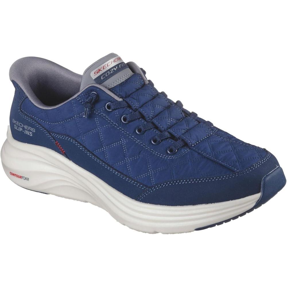 imageSkechers Mens Contour Foam Cozy Fit Hands Free SlipinNavyGray