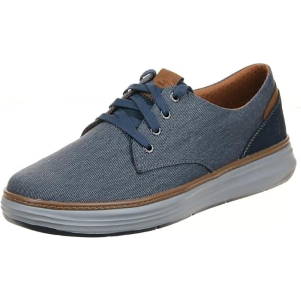 imageSkechers Mens Ederson Moreno Canvas Oxford ShoeBlue