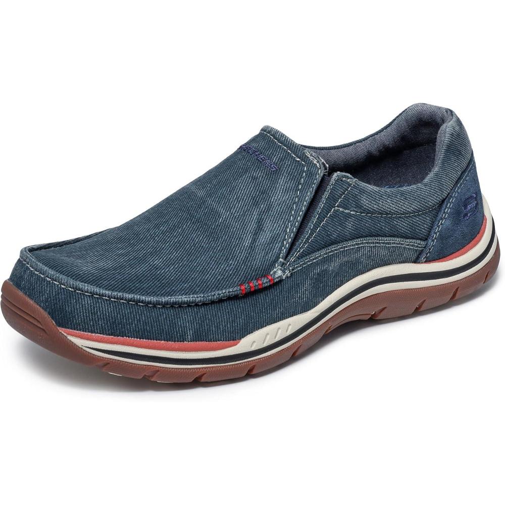 imageSkechers Mens Expected Avillo RelaxedFit SlipOn LoaferNavy