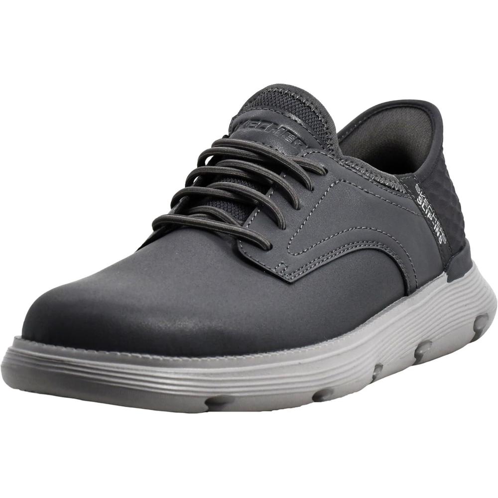 imageSkechers Mens Garza Gervin SlipOn ShoesCharcoal