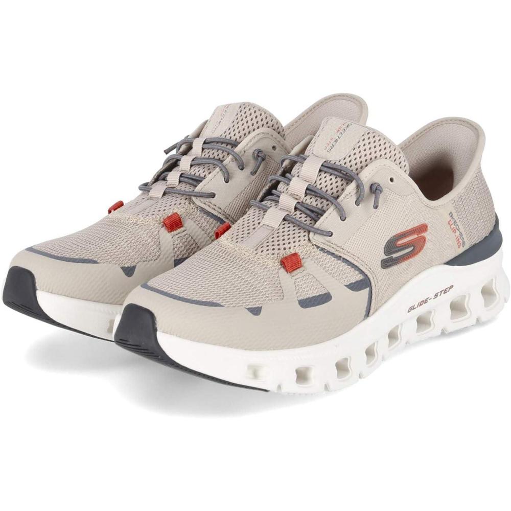 imageSkechers Mens GlideStep Pro Hands Free SlipinTaupe Orange