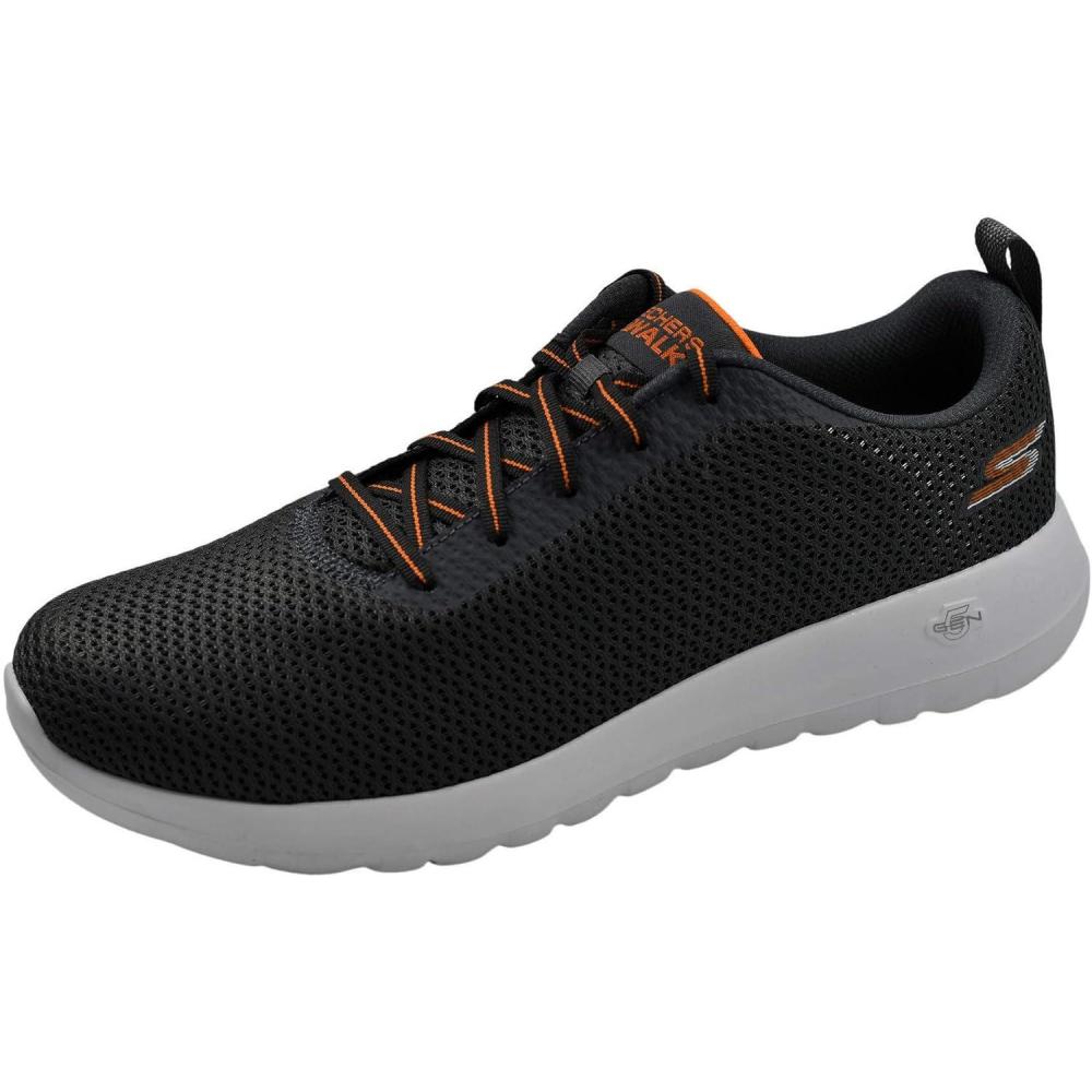 imageSkechers Mens Go Walk Max Effort Walking ShoesCharcoalOrange