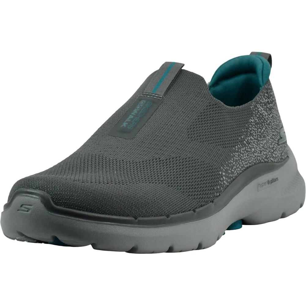 imageSkechers Mens Gowalk 6 Stretch Fit Slipon Athletic Performance Walking ShoeCharcoal