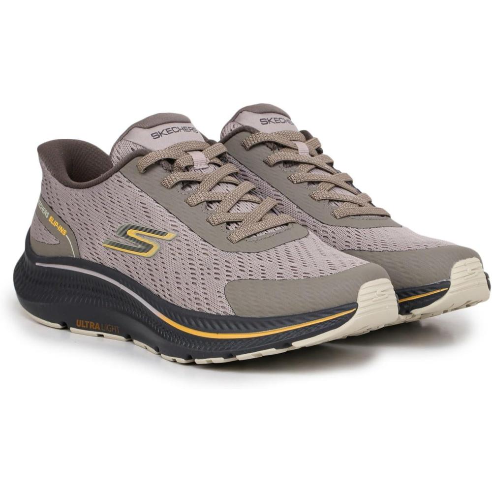 imageSkechers Mens Hands Free Slipins Go Run Consistent 20Worldview SneakerTaupe