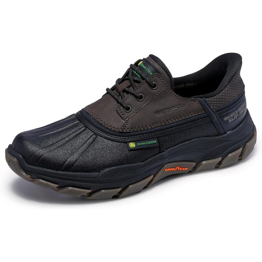 imageSkechers Mens JDW Respected Tanzier Rain ShoeBlackBrown