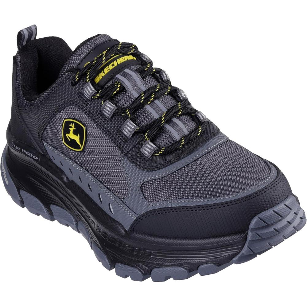 imageSkechers Mens John Deere Dlux Trekker Soundguard Lace UpBlack Charcoal
