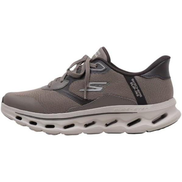 imageSkechers Mens Mens Hands Free Slipins Go Walk GlideStep 20 Zac SneakerDark Taupe