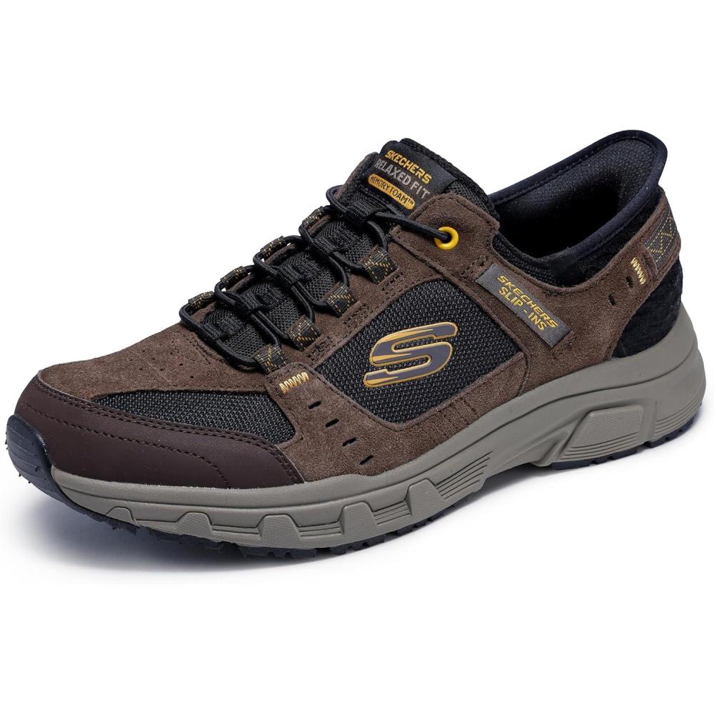 imageSkechers Mens Oak Canyon Consistent Winne Hands Free SlipinBrownBlack