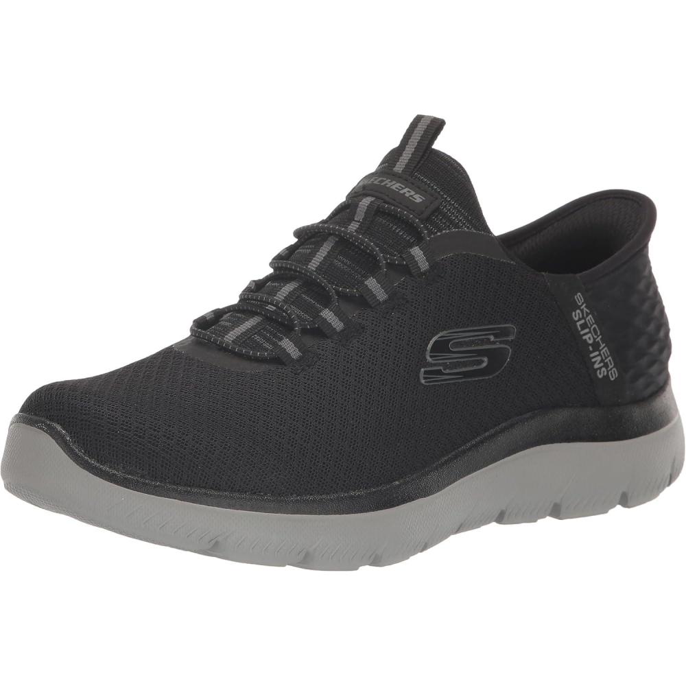 imageSkechers Mens Summits Hight Range Slipin SneakerBlackCharcoal