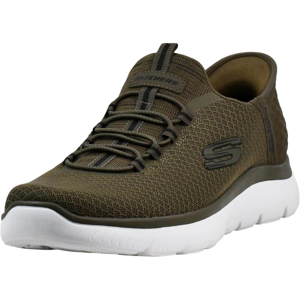 imageSkechers Mens Summits Hight Range Slipin SneakerOlive