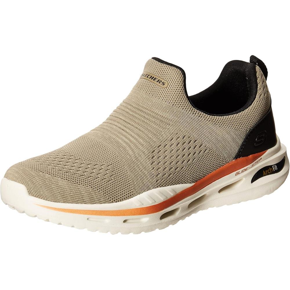 imageSkechers Mens Summits Hight Range Slipin SneakerTan Knit Synthetic