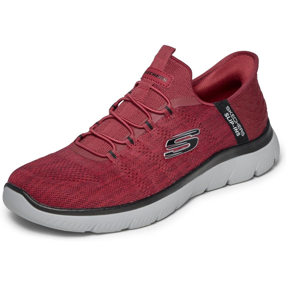 imageSkechers Mens Summits Key Pace Hands Free Slipin ShoesRedBlack