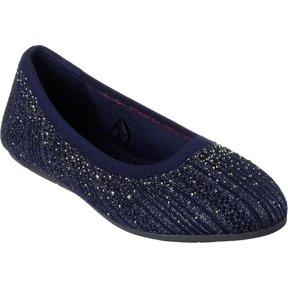 imageSkechers Modern Comfort Womens Womens Cleo 20 Glitzy DazeBallet FlatNavy