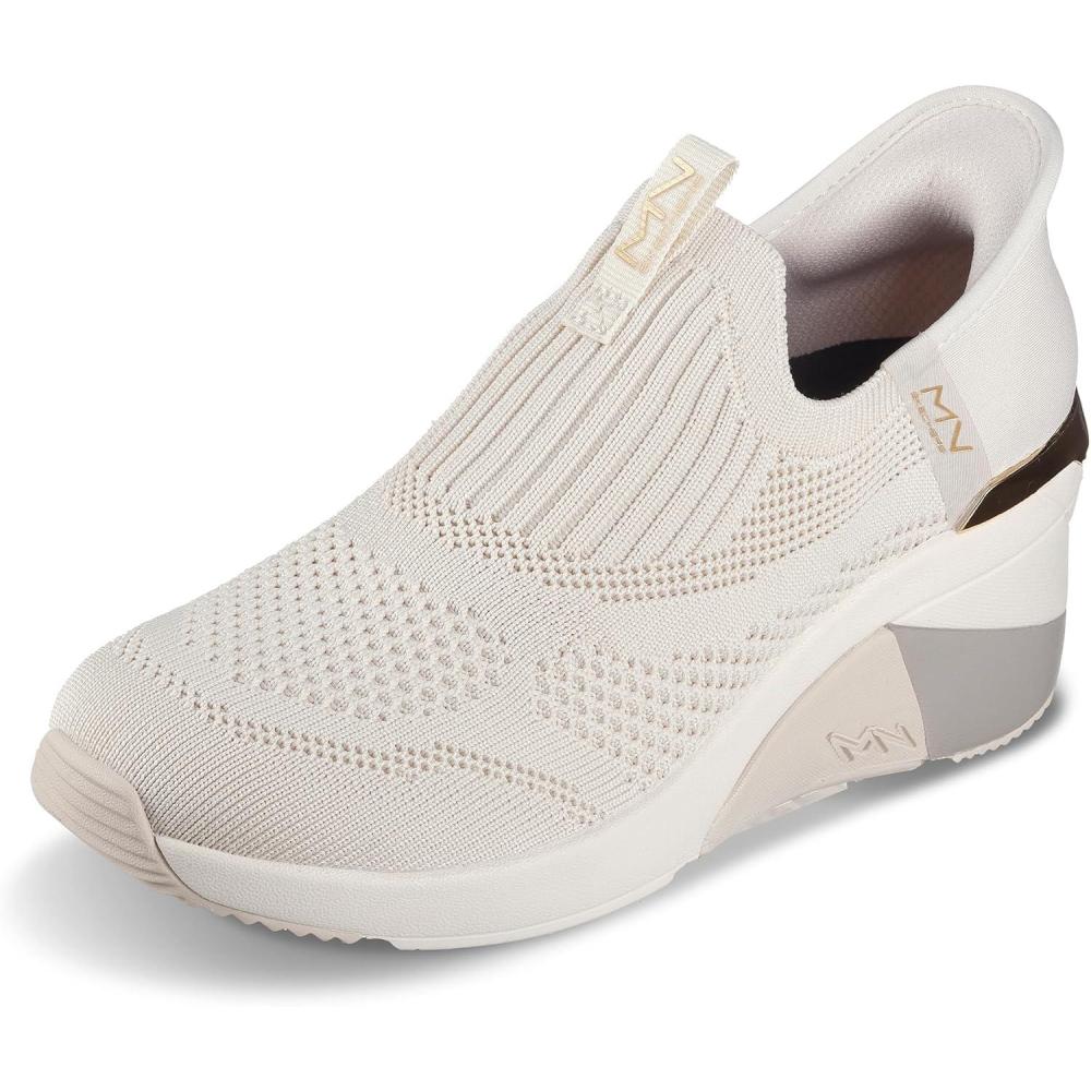 imageSkechers Womens AWedge  Crecent Hands Free SlipinsTaupe