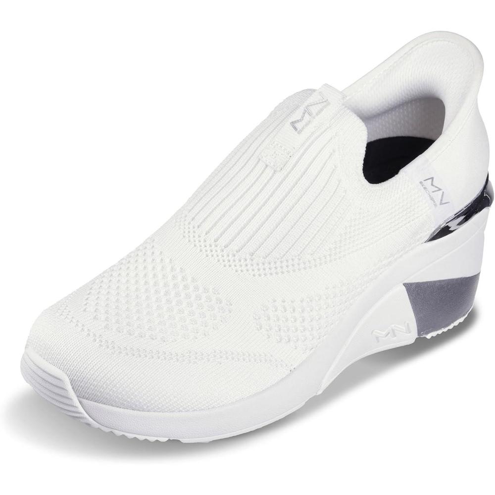 imageSkechers Womens AWedge  Crecent Hands Free SlipinsWhite