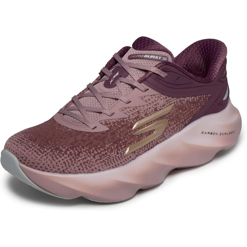 imageSkechers Womens Aero Burst Hands Free Slipins SneakerBurgundy
