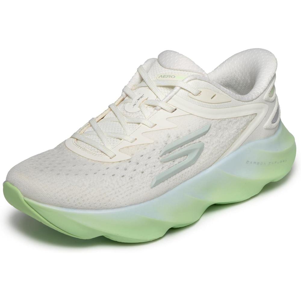 imageSkechers Womens Aero Burst Hands Free Slipins SneakerOff WhiteGreen
