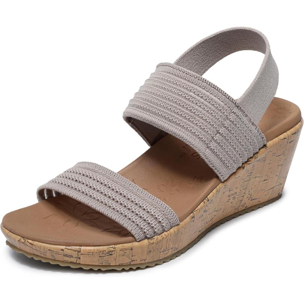 imageSkechers Womens Beverlee Sheer LuckSneakerTaupe