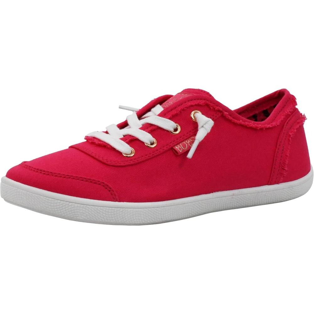 imageSkechers Womens Bobs B Cute Sneaker Memory Foam Flexible Outsole Lightweight Vegan ShoesRasberry