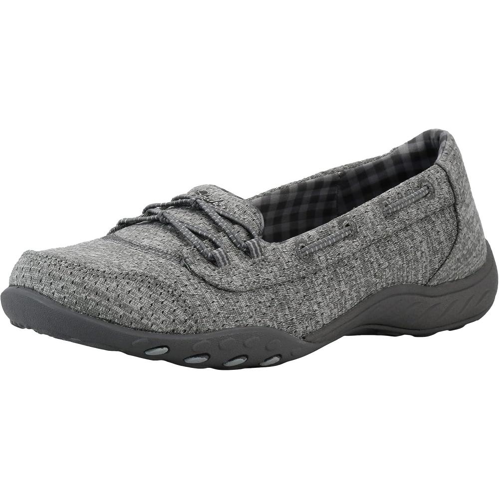 imageSkechers Womens Breathe Easy Good Influence SlipOn ShoeGrey