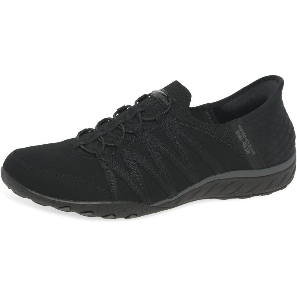 imageSkechers Womens Breathe Easy Roll With Me SneakersBlack