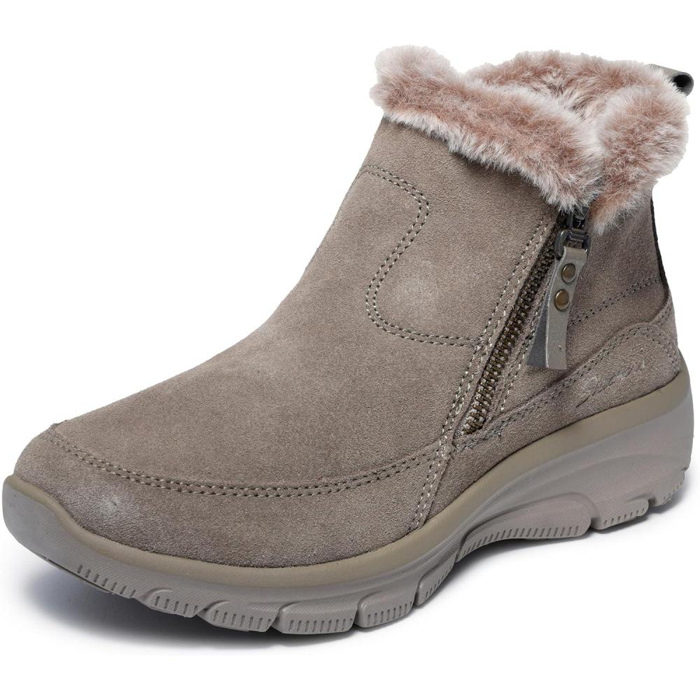 imageSkechers Womens Easy Going Cool Zip BootsTaupe