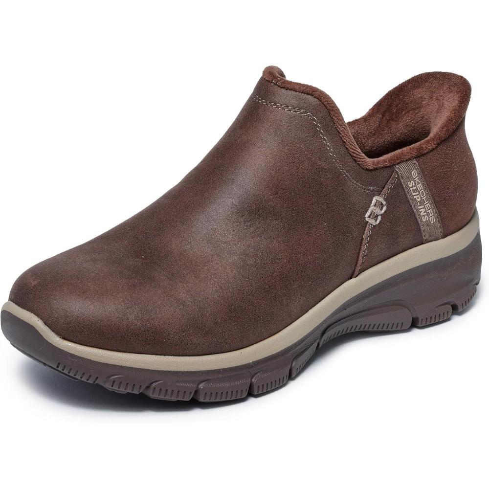 imageSkechers Womens Easy Going Modern Hour Hands Free Slipins Ankle BootsChocolate