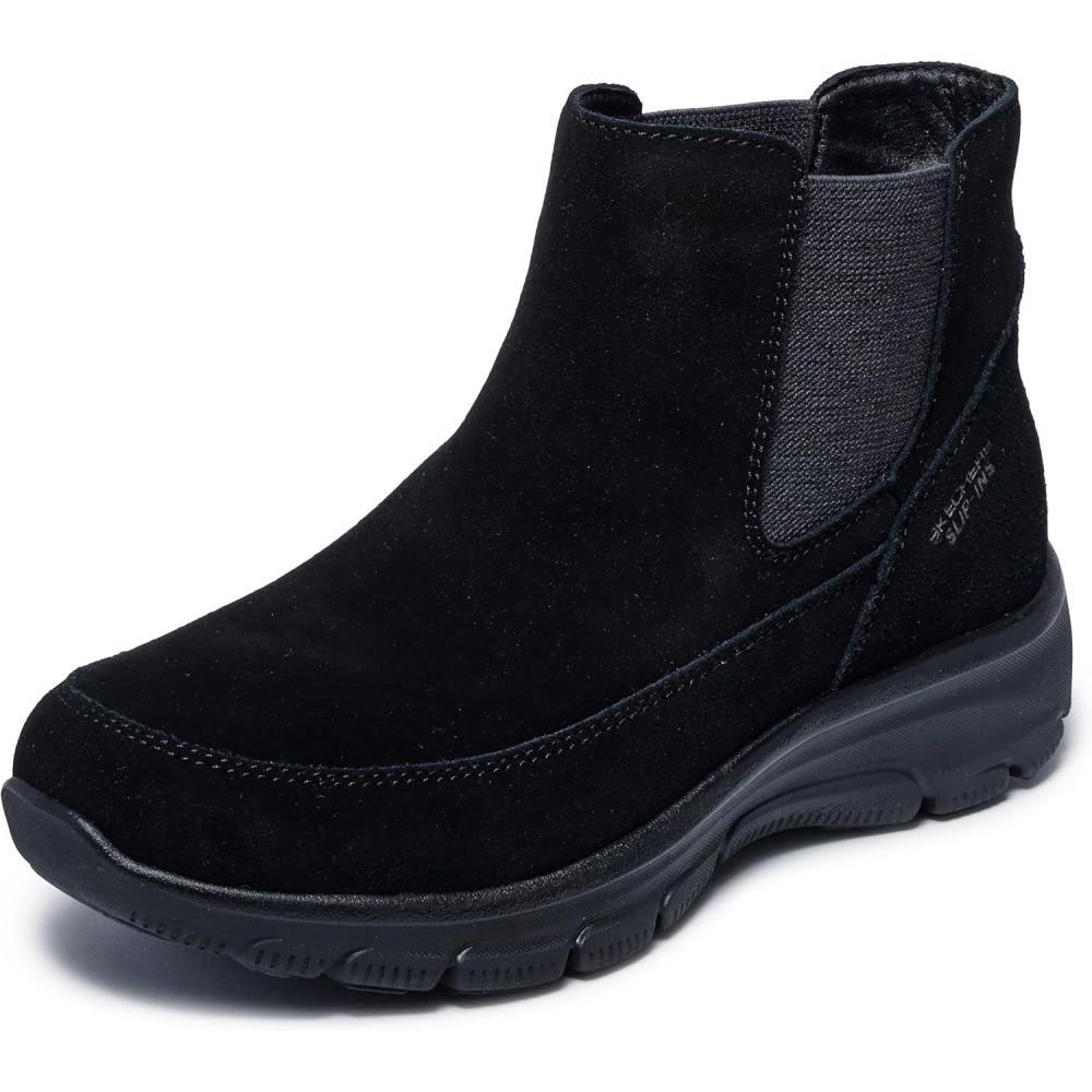 imageSkechers Womens Easy GoingCasual Icon Hands Free Slipins Ankle BootBlackBlack