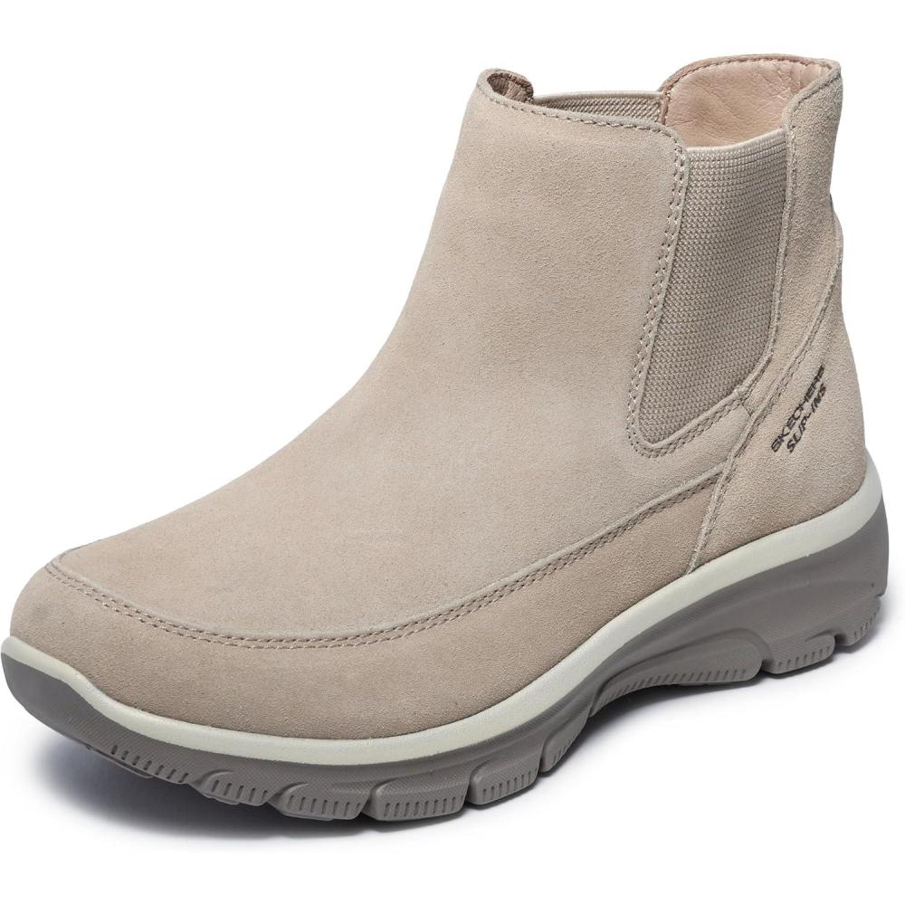 imageSkechers Womens Easy GoingCasual Icon Hands Free Slipins Ankle BootDark Natural