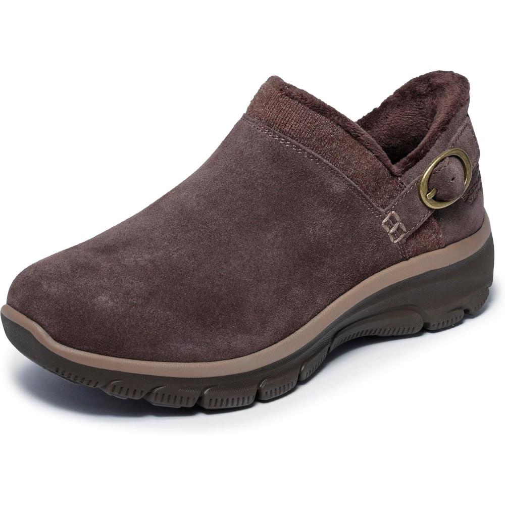 imageSkechers Womens Easy GoingModern Time Hands Free Slipins Ankle BootChocolate