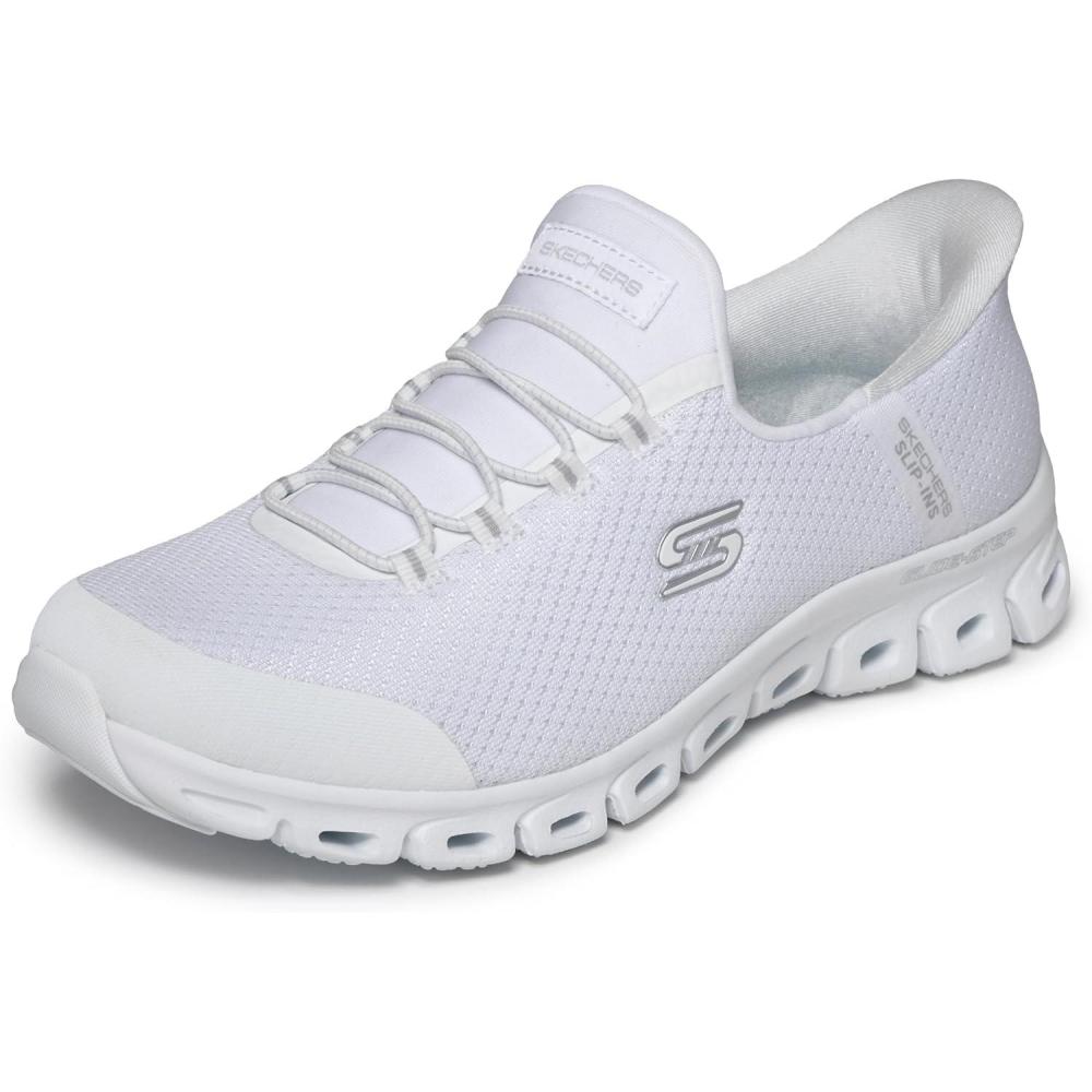 imageSkechers Womens GlideStep Pursuit Hands Free SlipinsWslwhiteSilver
