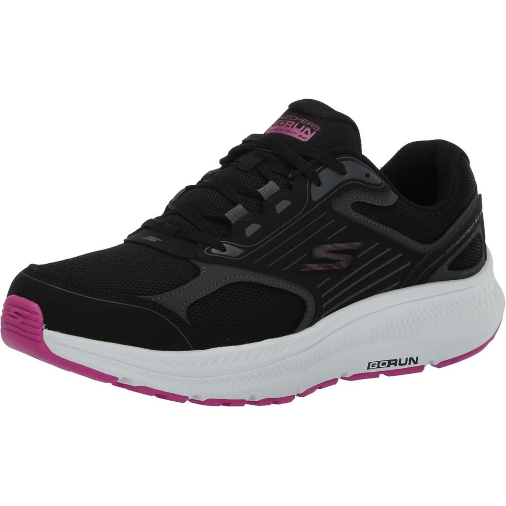 imageSkechers Womens Go Run Consistent 20 AdvantageBlackFuchsia