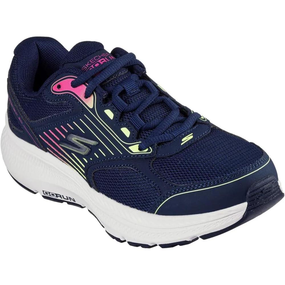 imageSkechers Womens Go Run Consistent 20 AdvantageNavy Leather Multi Trim