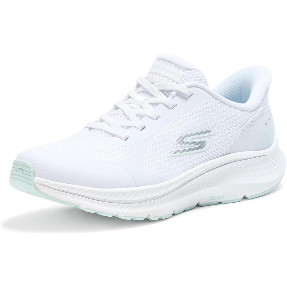 imageSkechers Womens Go Run Consistent 20 Captiva Hands Free SlipinsWhiteLight Blue