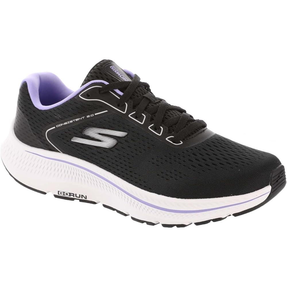 imageSkechers Womens Go Run Consistent 20 MileBlackLavender