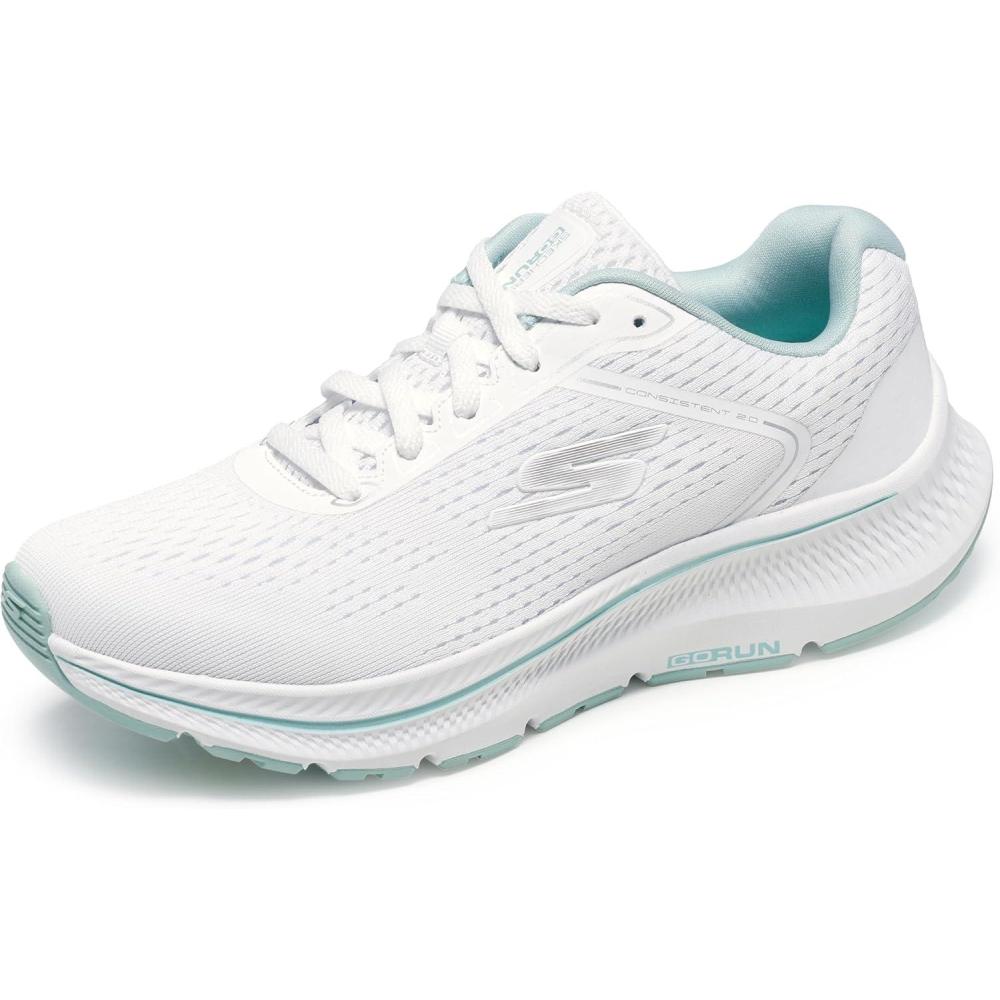 imageSkechers Womens Go Run Consistent 20 MileWhiteMint