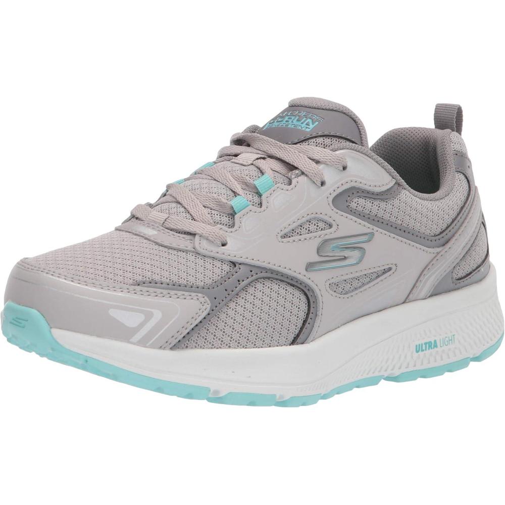 imageSkechers Womens Go Run Consistent SneakerGrayTurquoise