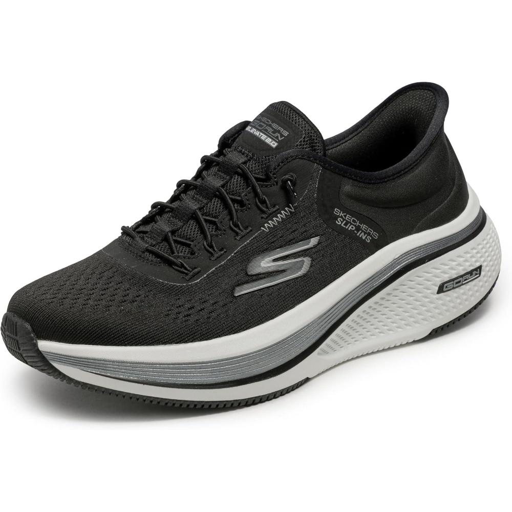 imageSkechers Womens Go Run Elevate 20 Banyan Hands Free SlipinsBlackWhite