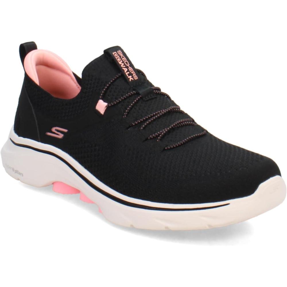 imageSkechers Womens Go Walk 7 AbieBlackHot Pink