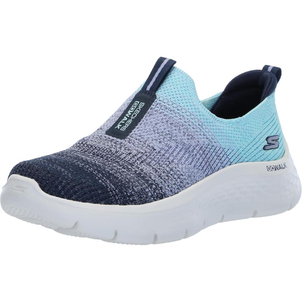 imageSkechers Womens Go Walk Flex Cali Sunset Walking ShoesNavyAqua