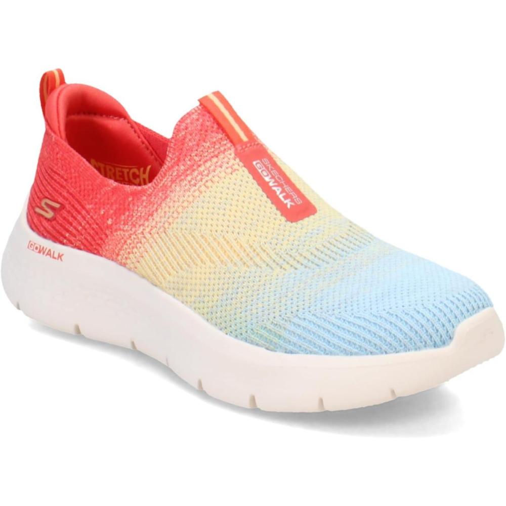 imageSkechers Womens Go Walk Flex Cali Sunset Walking ShoesRedmulti