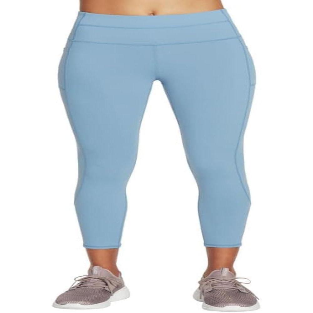 imageSkechers Womens Go Walk High Waisted 78 LeggingBlue Gray