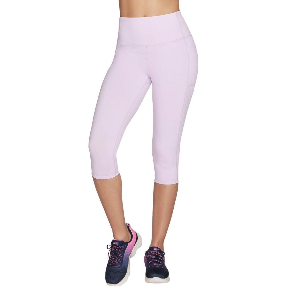 imageSkechers Womens Go Walk High Waisted CapriOrchid Bloom