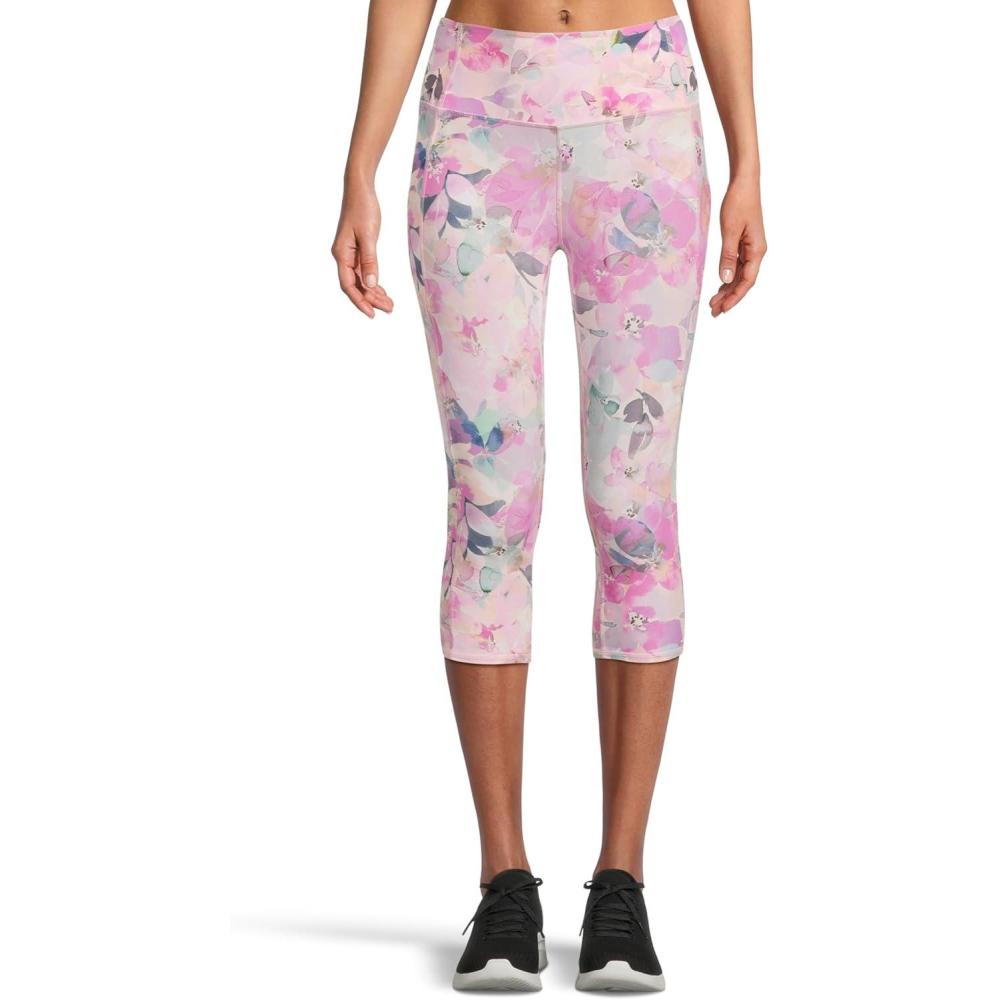 imageSkechers Womens Go Walk High Waisted CapriPeach Seascape Floral